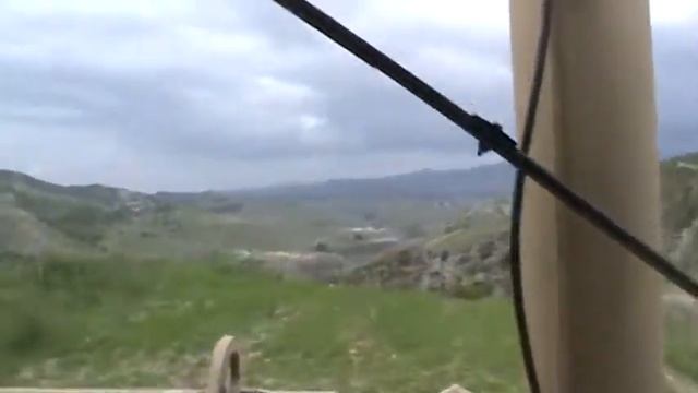 HMMWV flying over CP fire break. смотреть онлайн