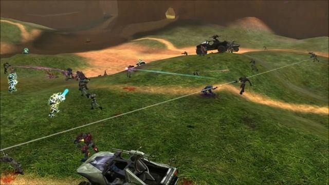 Halo: Combat Evolved - Marines vs Covenant on Blood Gulch смотреть онлайн