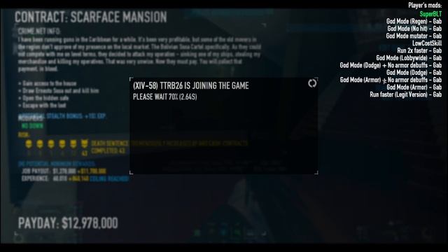 Payday 2 | Scarface Mansion DSND loud with a friend and randoms | Leech AR/SMG смотреть онлайн