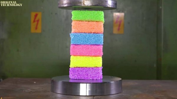 ГИДРАВЛИЧЕСКИЙ ПРЕСС ПРОТИВ РАЗЛИЧНЫХ ПРЕДМЕТОВ.