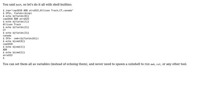 Unix & Linux: How to break up a string - Bash? (3 Solutions!!) смотреть онлайн