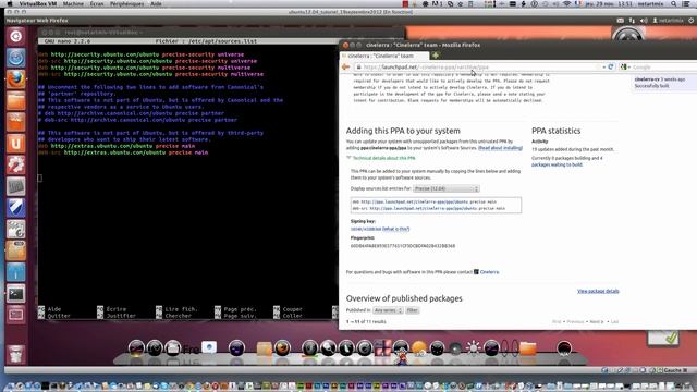 Linux ubuntu installation PPA cinelerra editeur audio vide montage retouche transition смотреть онлайн