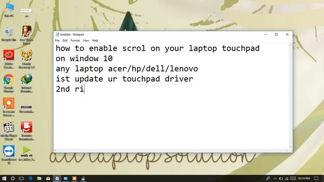 how to enable scrolling on touch pad windows 10 смотреть онлайн