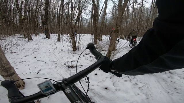 Гололед и летняя резина Открытие сезона Зимой на велосипеде gravel bike смотреть онлайн