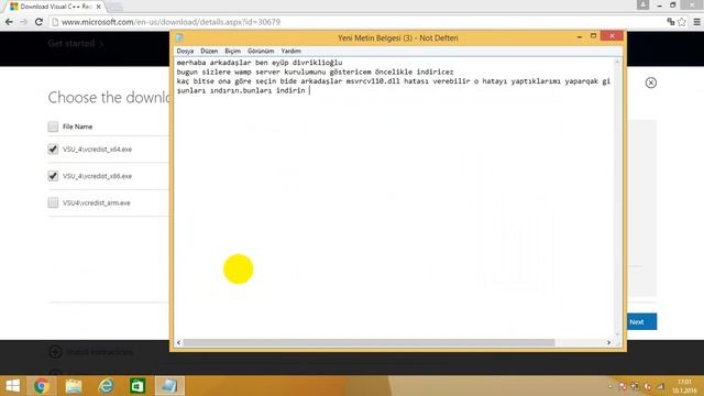 Wamp Server Kurumu Ve MSVCR110.dll Hatası Giderme смотреть онлайн