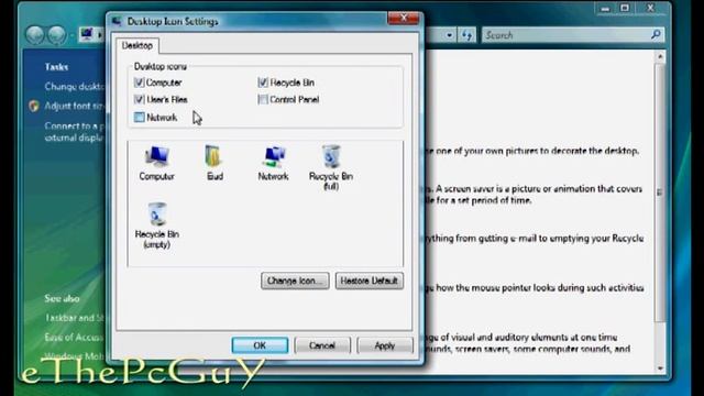 How To Restore Windows Vista Recycle Bin Icon смотреть онлайн