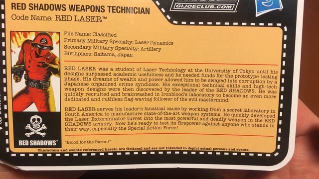 GI Joe FSS 8.0 Month #1-1A-1B Red Shadows Red Laser and Clutch Action Figure Review! смотреть онлайн