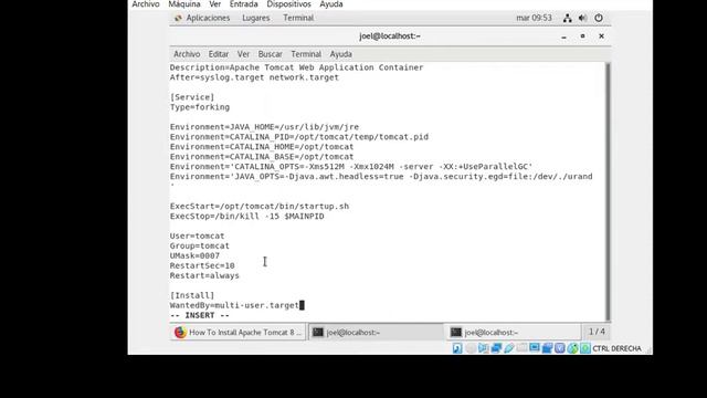 Servidor de aplicaciones Centos 7 parte1 (instalar Tomcat) смотреть онлайн