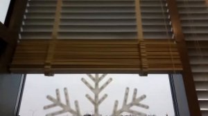 Горизонтальные жалюзи из натурального дерева, размер ламели 50 мм  Белый цвет  от компании Свил