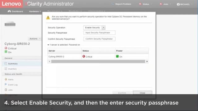 How to set up Intel® Optane™ DC Persistent Memory Module security settings on LXCA смотреть онлайн
