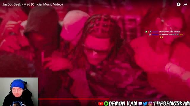Demon Kam Reacts to JayDot Geek - Mad (Official Music Video) смотреть онлайн