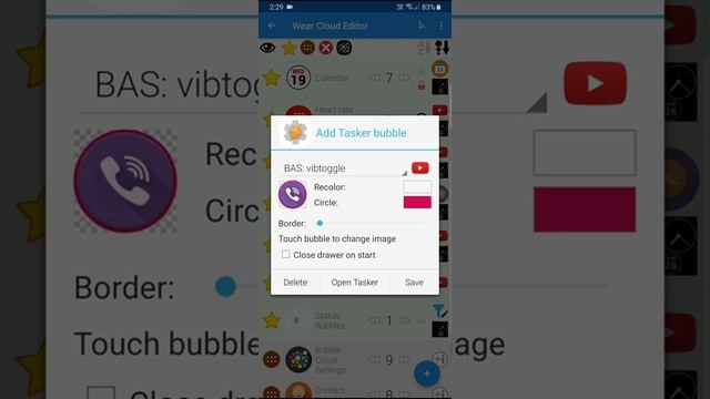 Vibrate mode direct toggle on WearOS using Bubble Cloud Tasker plugin смотреть онлайн
