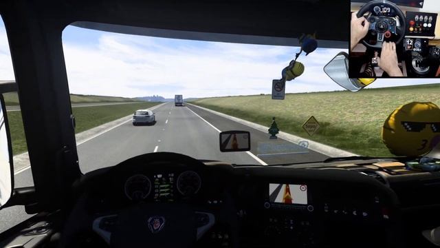 Scania Saindo de Botucatu - Mapa Eldorado com Volante Logitech G29 e TRackIR смотреть онлайн