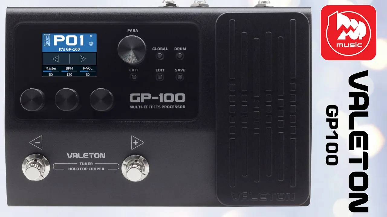 Гитарный процессор эффектов VALETON GP-100 (с драм-машиной) смотреть онлайн