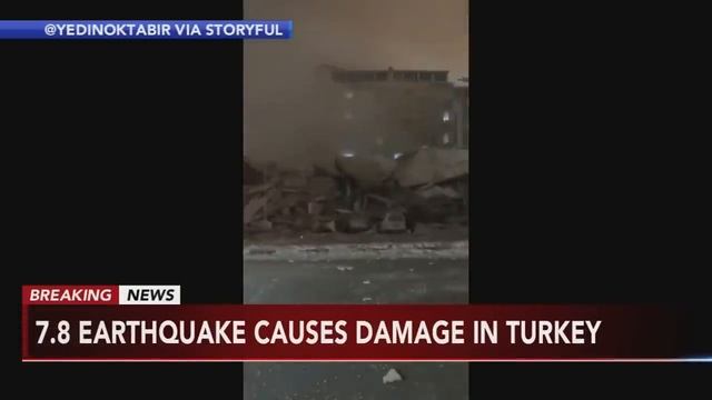 DEADLY EARTHQUAKE: Powerful 7.8 quake knocks down buildings in Turkey, Syria смотреть онлайн