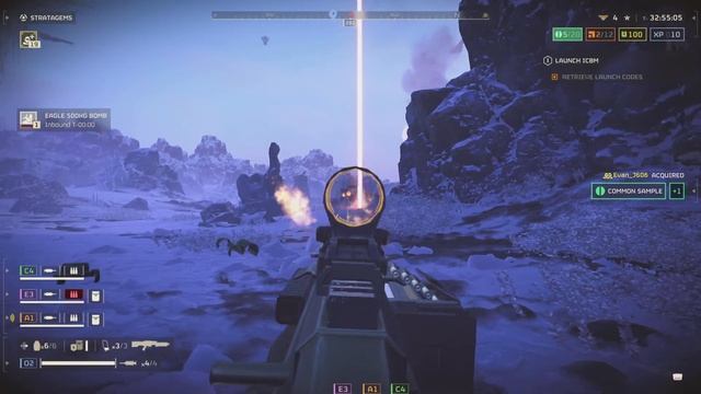 HELLDIVERS 2 Hulk kill from the front impact grenade method смотреть онлайн