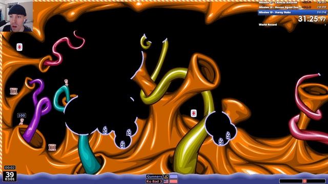 Worms Armageddon - All Missions Any% in 59:12 (WR) смотреть онлайн