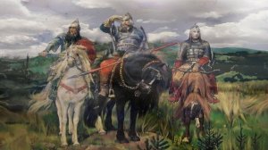 Васнецов Виктор Михайлович Богатыри по мотивам картины из Третьяковки 1898