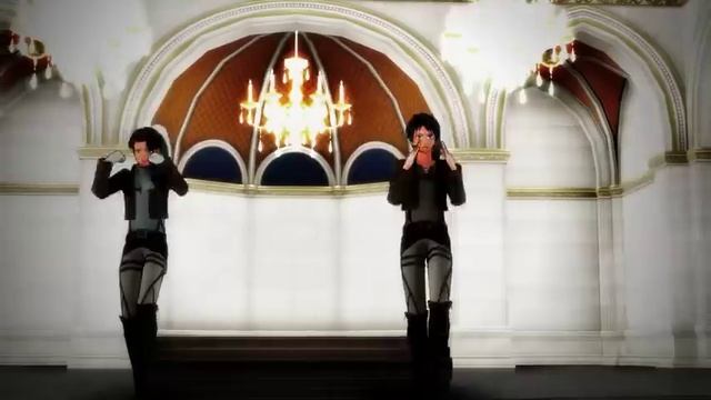 【進撃のMMD】エレンとリヴァイ兵長で Bad Apple!! смотреть онлайн