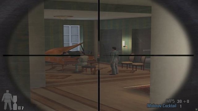 Max Payne 2 scene with the NPC that plays a piano cover of some boring early 00s song смотреть онлайн