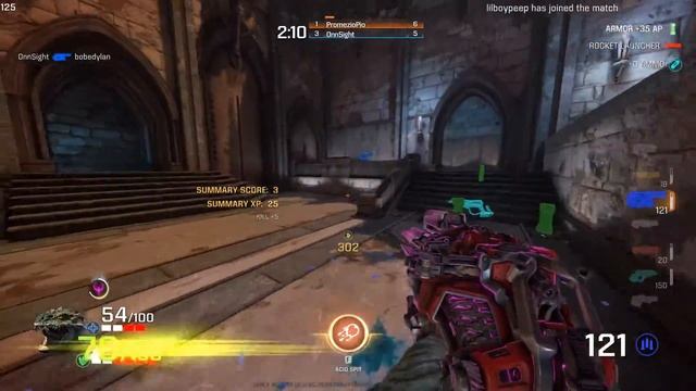 Quake Champions NailGun Quad Damage !!Frag streak смотреть онлайн
