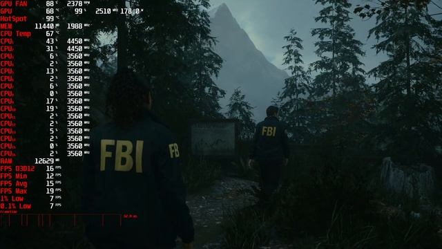 Alan Wake 2 4k,2160p gameplay r7 5800X3D,RX 6700 XT смотреть онлайн