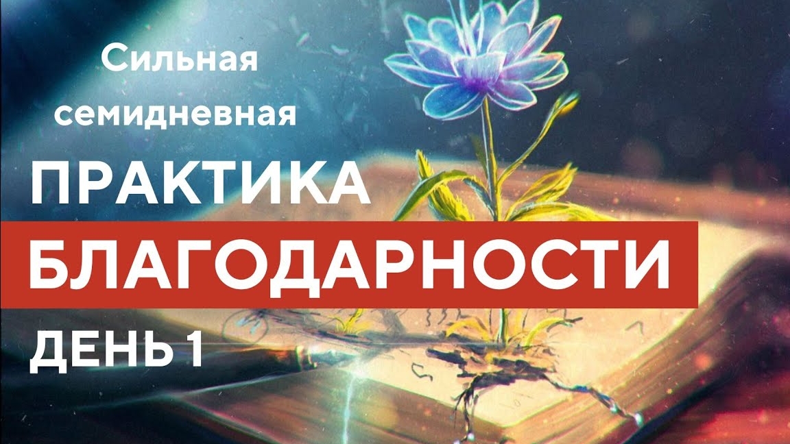 БЛАГОДАРНОСТЬ ВСЕЛЕННОЙ И БОГУ. ПРАКТИКА БЛАГОДАРНОСТИ ДЕНЬ 1 смотреть онлайн