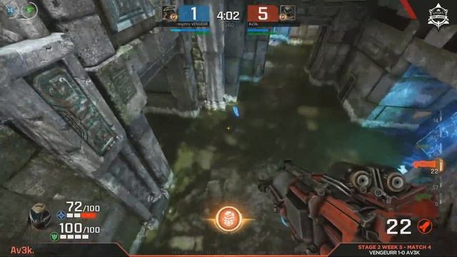 vengeurr vs av3k - Quake Pro League - Stage 2 Week 5 смотреть онлайн