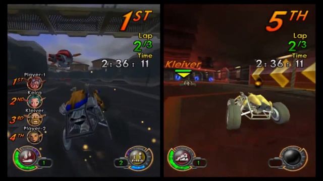 Jak X Combat Racing (PS4) - Part 1 - Split Screen With The Blaster Show | Gameplay/Walkthrough смотреть онлайн