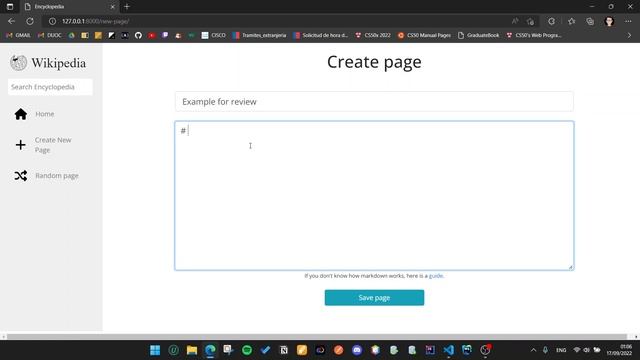 CS50W Wiki Project смотреть онлайн