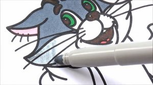 Простоквашино Мультик Раскраска Кот Матроскин Рисуем Раскраски Видео для малышей