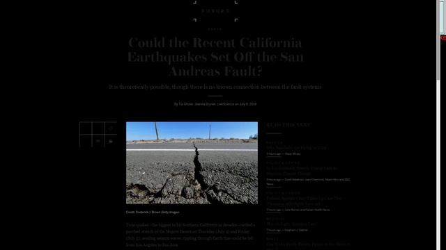 Did the 7.1 Ridgecrest quake cause more stress on the San Andreas fault? смотреть онлайн