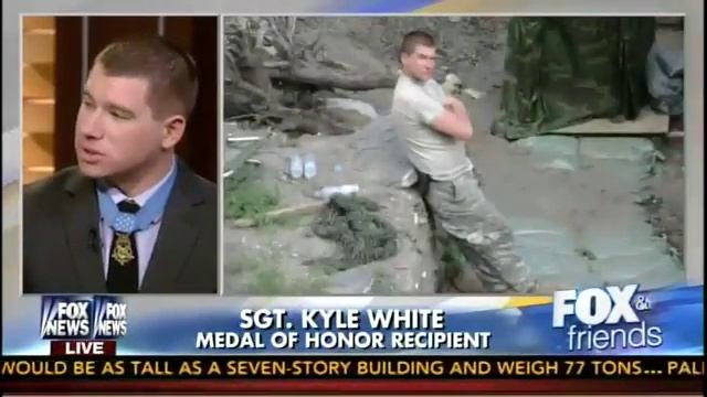 Medal of Honor winner Sgt. Kyle White describes firefight смотреть онлайн