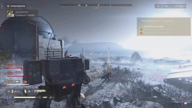 HELLDIVERS 2 Patriot mech bringing democracy to the heathens смотреть онлайн