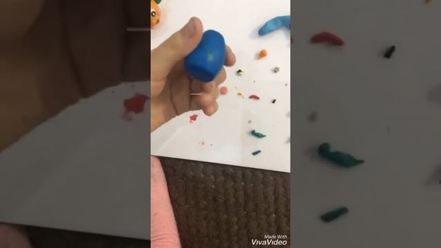 Как сделать лесника из пластилина очень просто!!!