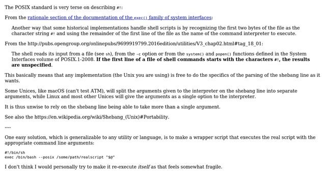 Unix & Linux: Multiple arguments in shebang (7 Solutions!!) смотреть онлайн