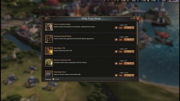 Elite Trials - Events - Game of Thrones Winter is Coming