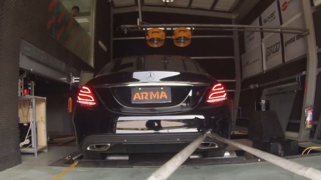 ARMA Speed Carbon Fiber Air intake for M-Benz W205 C250 dyno test смотреть онлайн