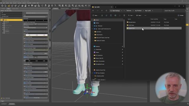 Setting up Textures and Folders for our Outfit in Daz Studio смотреть онлайн