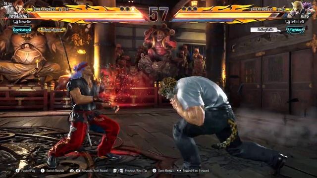 Tekken 8 ranked online - Win 13 - Hwoarang vs King - Combatant rank смотреть онлайн