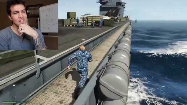 Navy Veteran REACTS to GTA V Aircraft Carrier Mod смотреть онлайн