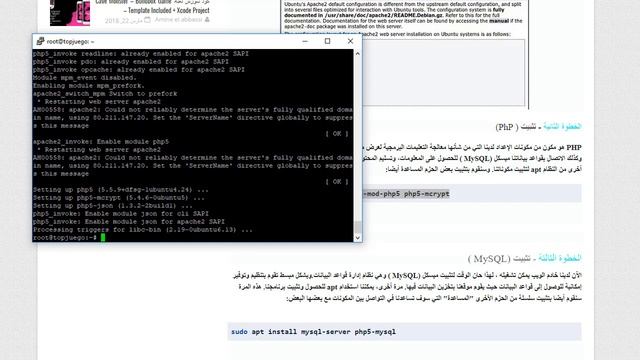 تثبيت الخادم : Servidor Web, Apache, PHP, MySQL y phpMyAdmin en Ubuntu? смотреть онлайн