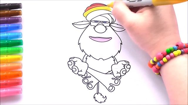 Буба Мультик Раскраска Рисуем Бубу Видео для детей Рисуем Раскраски смотреть онлайн