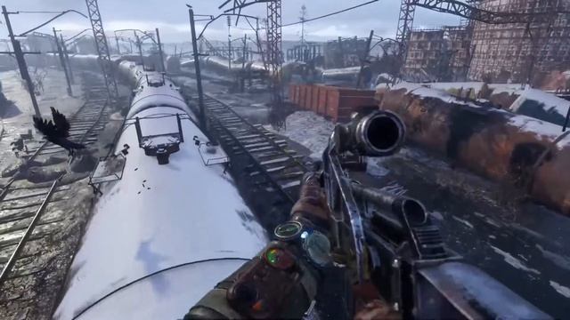 Metro Exodus. Серия 3. Не смог попасть в терминал зато нашел гитару и мишку для спутников =) смотреть онлайн