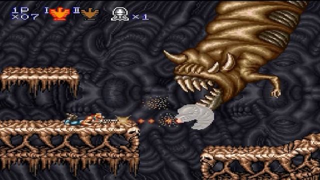 Contra 3 The Alien Wars (SNES) - Todos Los Jefes (Dificultad Difícil, Arma Inicial, Sin Daño) смотреть онлайн