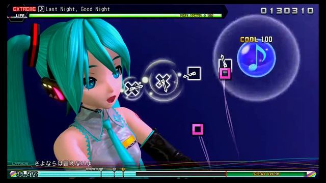 Hatsune Miku: Project Diva Future Tone - "Last Night, Good Night" Extreme Perfect смотреть онлайн