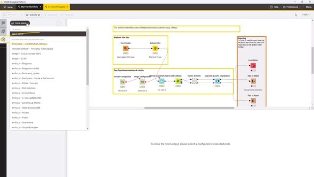 Import and Export KNIME Workflows смотреть онлайн