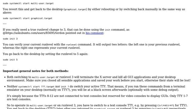 Ubuntu: How can I simply change into a text mode runlevel under systemd? (2 Solutions!!) смотреть онлайн