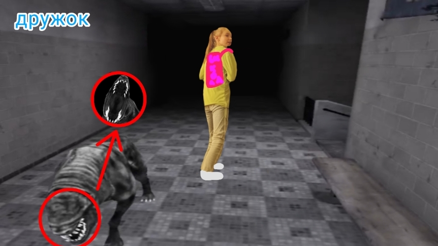 Убегаю из школы дружка. Третья глава дружок охраняет школу в игре (eyes horror gemes)