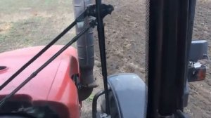 МТЗ 1523 с плугом ПЛН 5-35. Пахота целины